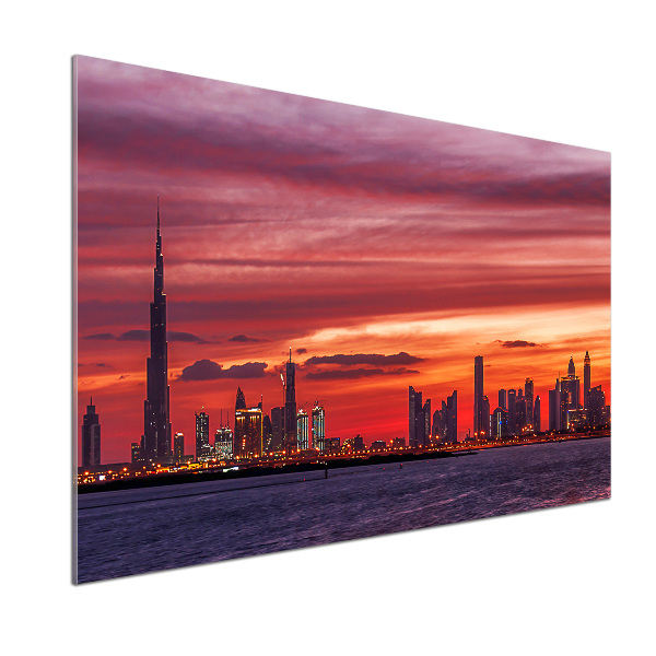 Platte für Küchenrückwand Sonnenuntergang in Dubai