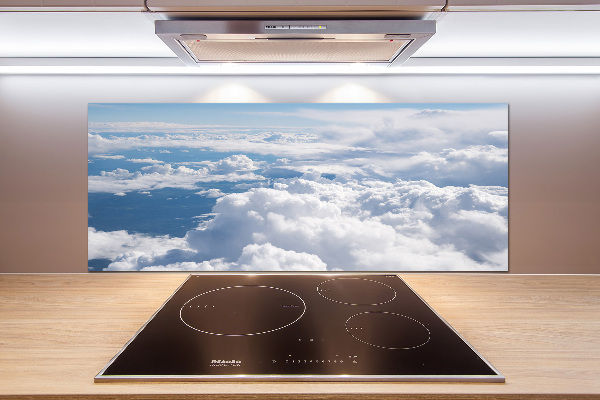 Glasrückwand für die küche Blick aus dem Flugzeug