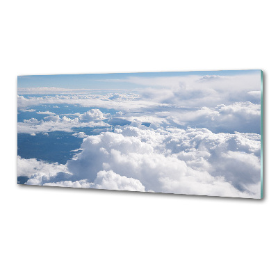 Glasrückwand für die küche Blick aus dem Flugzeug