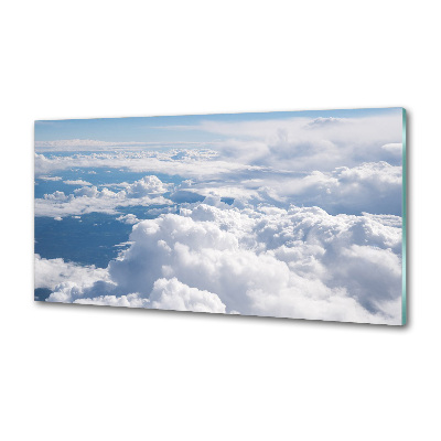 Glasrückwand für die küche Blick aus dem Flugzeug