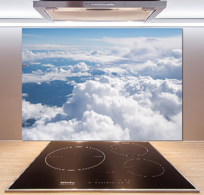 Glasrückwand für die küche Blick aus dem Flugzeug