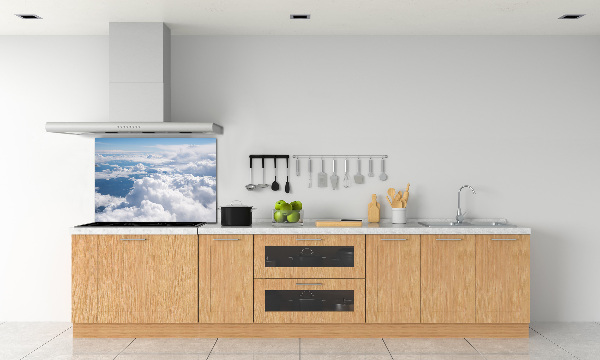 Glasrückwand für die küche Blick aus dem Flugzeug