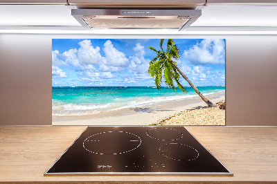 Glasrückwand für die küche Tropischer Strand