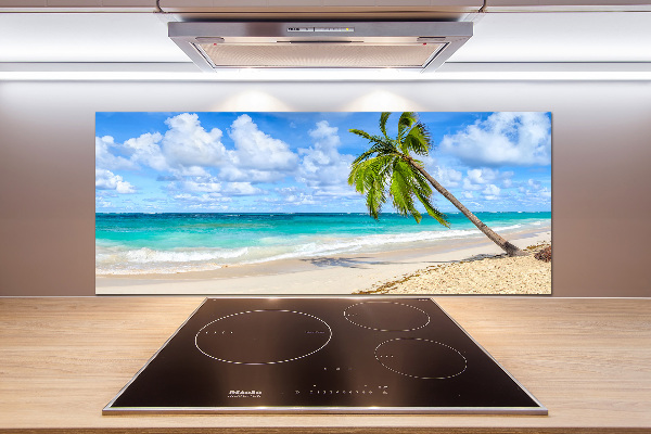 Glasrückwand für die küche Tropischer Strand