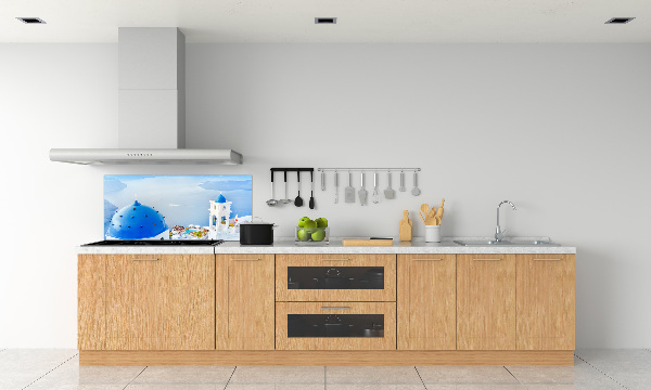 Glasrückwand für die küche Santorini, Griechenland