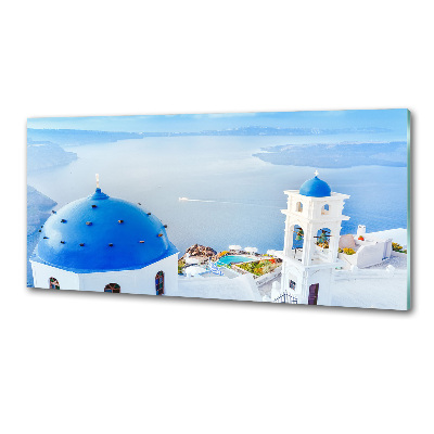 Glasrückwand für die küche Santorini, Griechenland