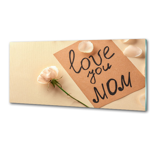 Glasrückwand für die küche Muttertag