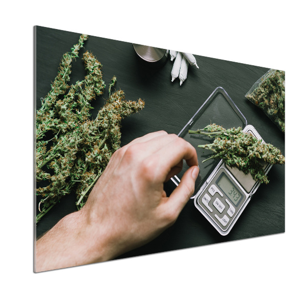 Platte für Küchenrückwand Marihuana-Blüten