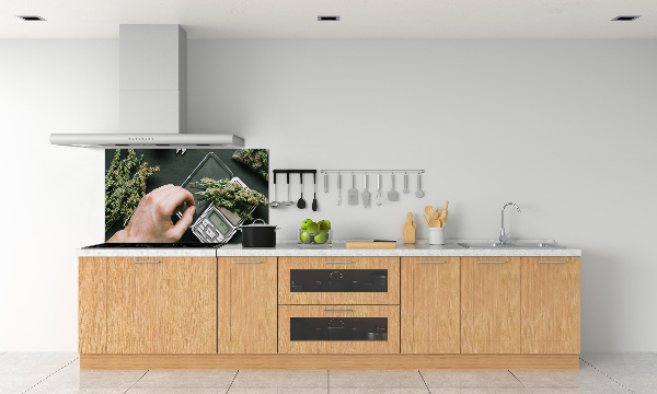 Platte für Küchenrückwand Marihuana-Blüten