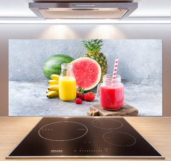 Glasrückwand für die küche Fruchtcocktail