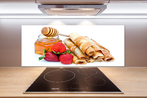 Küchen wandpaneel Leckere Pfannkuchen