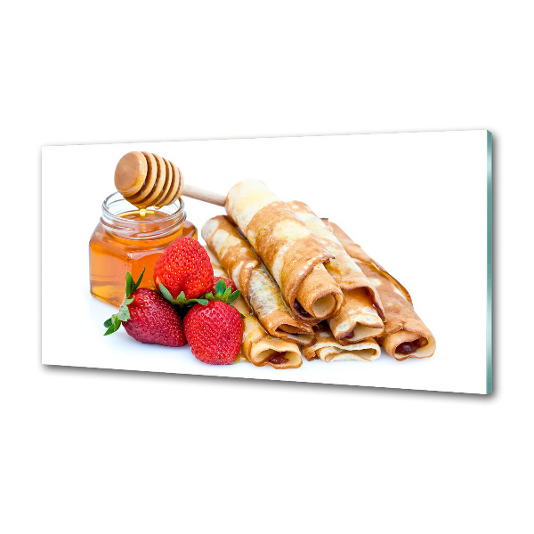 Küchen wandpaneel Leckere Pfannkuchen