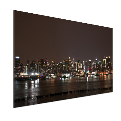 Platte für Küchenrückwand New York bei Nacht