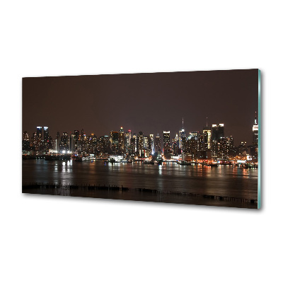 Platte für Küchenrückwand New York bei Nacht