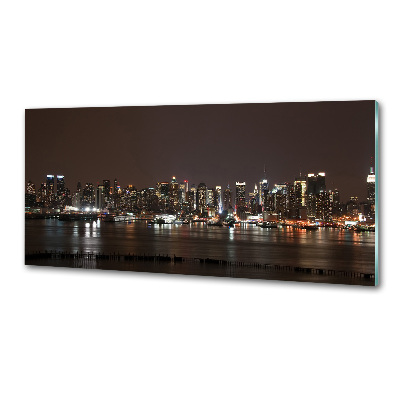 Platte für Küchenrückwand New York bei Nacht