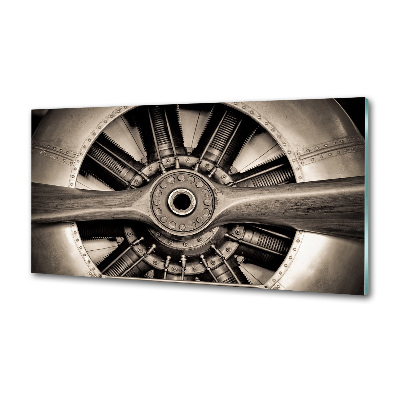 Platte für Küchenrückwand Flugzeugmotor