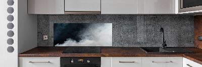 Küchen wandpaneel Weißer Rauch