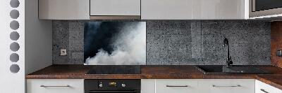 Küchen wandpaneel Weißer Rauch