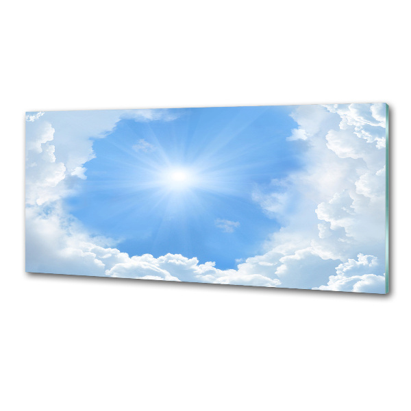 Glasrückwand für die küche Wolken am Himmel