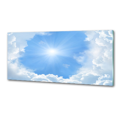 Glasrückwand für die küche Wolken am Himmel