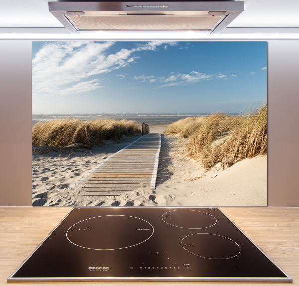 Glasrückwand für die küche Strandweg