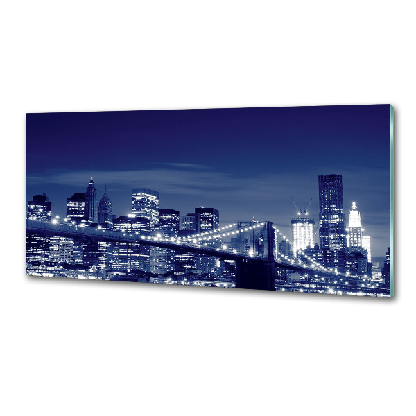 Küchen wandpaneel New York bei Nacht