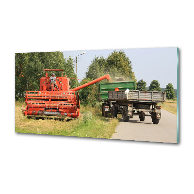Küchen wandpaneel Mähdrescher