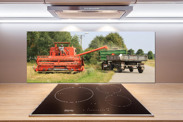 Küchen wandpaneel Mähdrescher