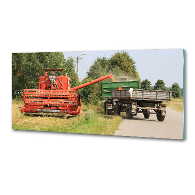 Küchen wandpaneel Mähdrescher