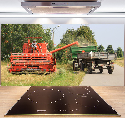 Küchen wandpaneel Mähdrescher