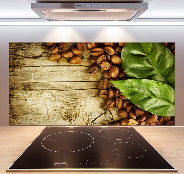 Platte für Küchenrückwand Kaffee und Lorbeerblatt