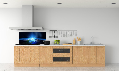 Glasrückwand für die küche Planet Erde