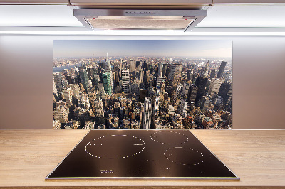 Platte für Küchenrückwand New York aus der Vogelperspektive