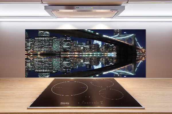 Glasrückwand für die küche Brooklyn Bridge