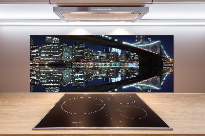 Glasrückwand für die küche Brooklyn Bridge