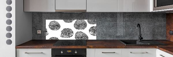 Platte für Küchenrückwand Fingerabdrücke
