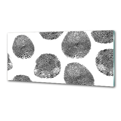 Platte für Küchenrückwand Fingerabdrücke