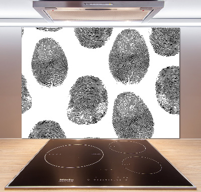 Platte für Küchenrückwand Fingerabdrücke