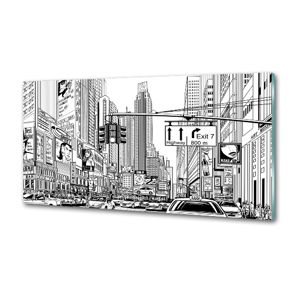 Glasrückwand für die küche Straßen von New York