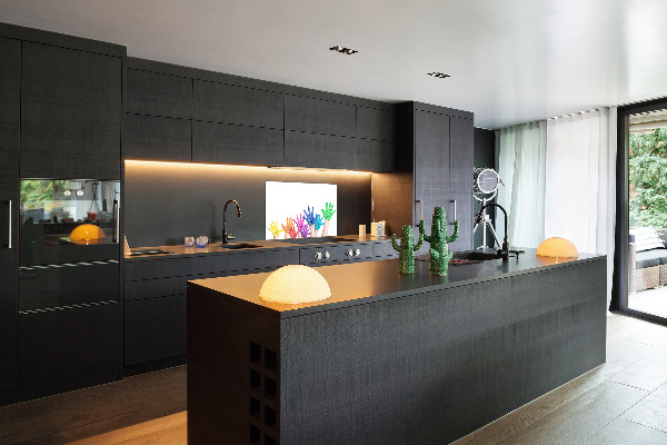 Platte für Küchenrückwand Bemalte Hände