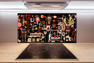 Küchen wandpaneel Kaffeeproduktion