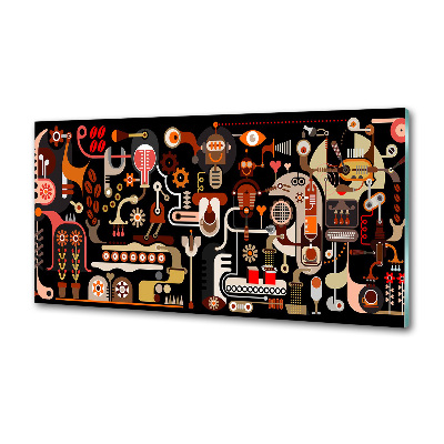 Küchen wandpaneel Kaffeeproduktion