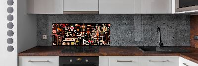 Küchen wandpaneel Kaffeeproduktion