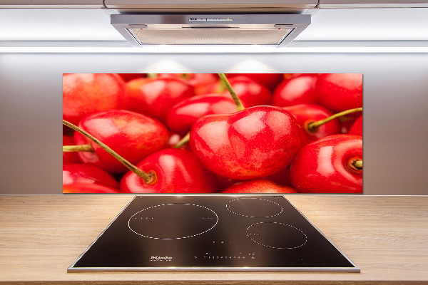 Glasrückwand für die küche Kirsche