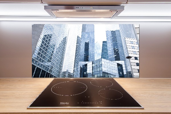 Glasrückwand für die küche Wolkenkratzer