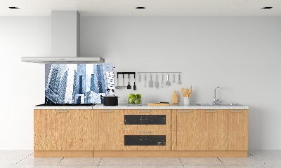 Glasrückwand für die küche Wolkenkratzer