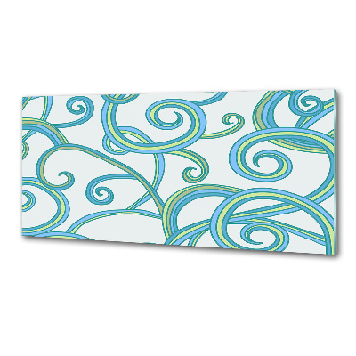 Küchen wandpaneel Abstrakte Spiralen