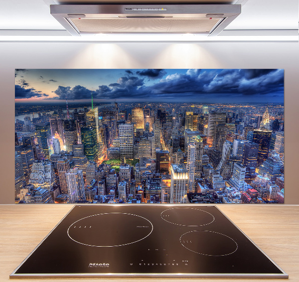 Küchen wandpaneel New York aus der Vogelperspektive