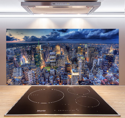 Küchen wandpaneel New York aus der Vogelperspektive