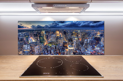 Küchen wandpaneel New York aus der Vogelperspektive